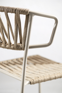 Кресло плетеное Scab Design Lisa Filo сталь, роуп тортора Фото 6
