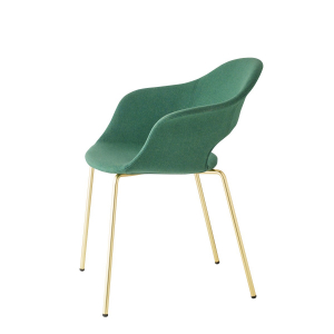 Кресло с обивкой Scab Design Lady B Pop сталь, технополимер, ткань золотой, зеленый Фото 2