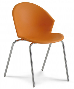 Стул пластиковый Italseat Smile-4 металл, пластик оранжевый Фото 8