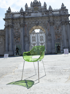 Кресло прозрачное PAPATYA Opal-ML сталь, поликарбонат хромированный, зеленый Фото 4