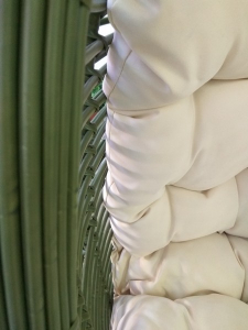 Кресло плетеное подвесное JOYGARDEN Bamboo алюминий, сталь, искусственный ротанг зеленый Фото 6