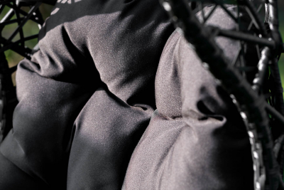 Кресло плетеное подвесное JOYGARDEN Cand Black алюминий, искусственный ротанг черный Фото 9