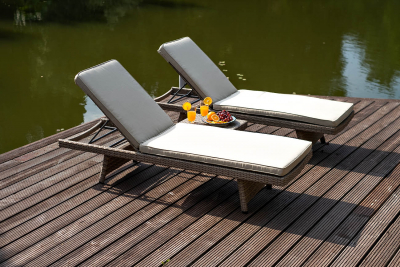 Комплект плетеной мебели JOYGARDEN Summer алюминий, искусственный ротанг светло-коричневый Фото 1