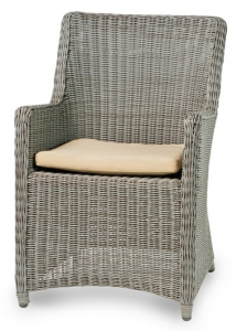 Кресло плетеное JOYGARDEN Sunstone алюминий, искусственный ротанг серо-коричневый Фото 1
