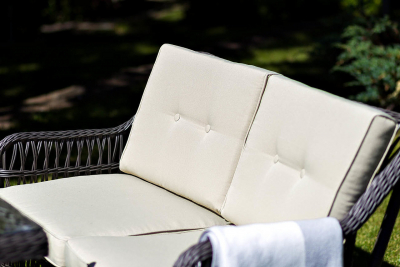 Комплект плетеной мебели JOYGARDEN Cannes алюминий, искусственный ротанг темно-серый Фото 3