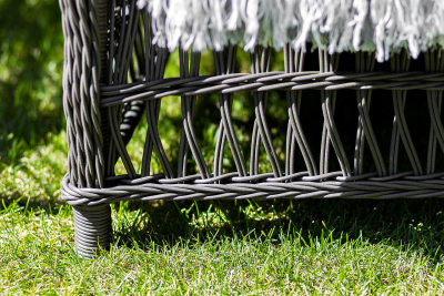 Комплект плетеной мебели JOYGARDEN Cannes алюминий, искусственный ротанг темно-серый Фото 7