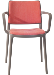 Кресло пластиковое с обивкой PAPATYA Joy-K Soft Seat & Back стеклопластик, ткань Фото 4