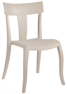 Стул пластиковый PAPATYA Toro-S Rattan стеклопластик песочный Фото 1