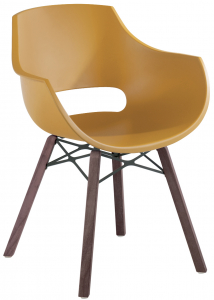 Кресло пластиковое PAPATYA Opal Wox Pro Iroko ироко, стеклопластик натуральный, темно-желтый Фото 1