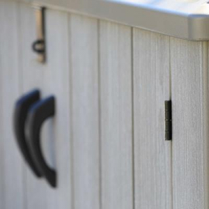 Шкаф для садового инвентаря Lifetime WoodLook полиэтилен HDPE серо-коричневый Фото 14