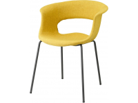 Кресло с обивкой Miss B Pop coated steel frame