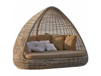 Лаунж-диван плетеный с подушками Shade