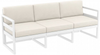 Диван пластиковый с подушками Mykonos XL, 2090х720х750 мм