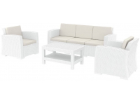Комплект пластиковой плетеной мебели Monaco Lounge Set XL
