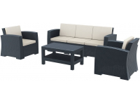 Комплект пластиковой плетеной мебели Monaco Lounge Set XL