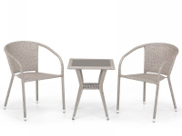 Комплект плетеной мебели T25C/Y137C-W85 Latte 2Pcs