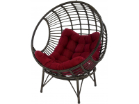 Кресло лаунж плетеное с подушкой Orbit