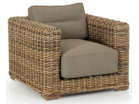 Кресло плетеное с подушками Eddo