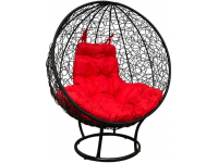 Кресло лаунж плетеное с подушкой Кокон
