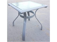 Столик металлический со стеклом T135 Grey