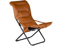 Кресло-шезлонг металлическое складное Fiesta Soft Leather