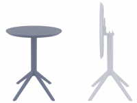 Стол пластиковый складной Sky Folding Table Ø60