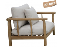 Кресло деревянное с подушками Bungalow
