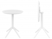 Стол пластиковый складной Sky Folding Table Ø60