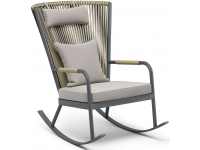 Кресло-качалка плетеное с подушкой Moccasin