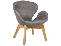 Кресло с обивкой Swan Wood Legs (Arne Jacobsen) A062
