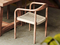 Кресло деревянное плетеное Lars
