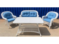 Комплект плетеной мебели T130/LV520-White