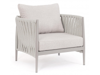 Лаунж-кресло плетеное с подушками Jacinta
