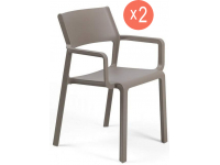 Комплект пластиковых кресел Trill Armchair Set 2