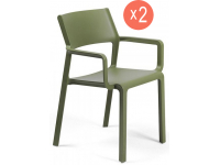 Комплект пластиковых кресел Trill Armchair Set 2