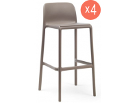 Комплект пластиковых барных стульев Faro Set 4