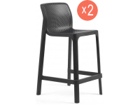 Комплект пластиковых полубарных стульев Net Stool Mini Set 2