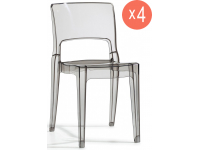 Комплект прозрачных стульев Isy Antishock Set 4