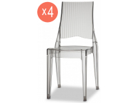 Комплект прозрачных стульев Glenda Set 4