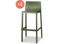 Комплект пластиковых барных стульев Kate Set 4