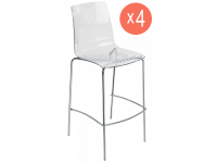 Комплект прозрачных барных стульев X-Treme BSL Set 4