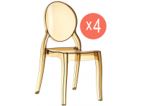 Комплект прозрачных стульев Elizabeth Set 4