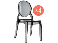 Комплект прозрачных стульев Elizabeth Set 4