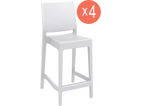 Комплект пластиковых полубарных стульев Maya Bar 65 Set 4