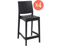Комплект пластиковых полубарных стульев Maya Bar 65 Set 4