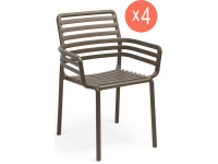 Комплект пластиковых кресел Doga Set 4