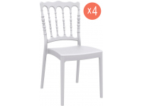 Комплект пластиковых стульев Napoleon Set 4