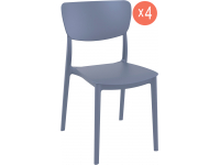 Комплект пластиковых стульев Monna Set 4