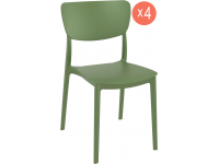 Комплект пластиковых стульев Monna Set 4