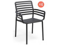 Комплект пластиковых кресел Doga Set 4
